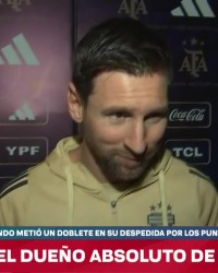 2026世界杯下注-梅西赛后获赠写满球迷祝福的球衣：我对这一切心怀感激