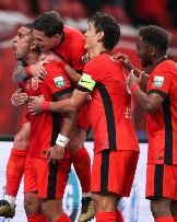 莱昂纳多第55分06秒进球，是Opta采集信息以来中超上半场最晚进球