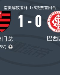 弗拉门戈1-0巴西国际，布鲁诺-恩里克制胜